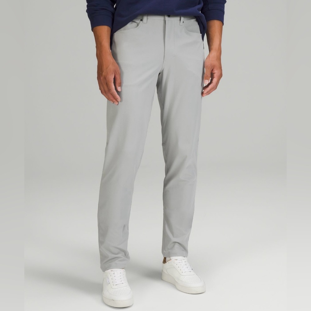 Lululemon Men’s ABC Slim-Fit 5 Pocket Pant in Gray (Size 34)